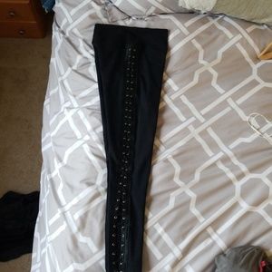 Lace up thick legging